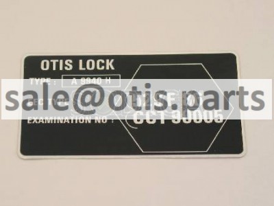 TAG, CCT 90005 FOR LOCK A9940H